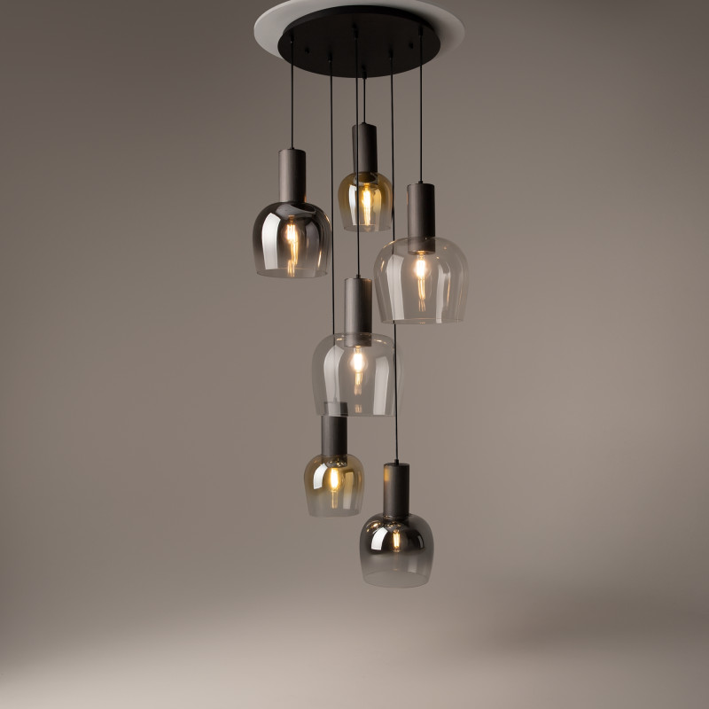 Подвесной светильник 50*50*341 см, 6*E27   Maytoni Modern Smart Casual MOD414PL-06B черный
