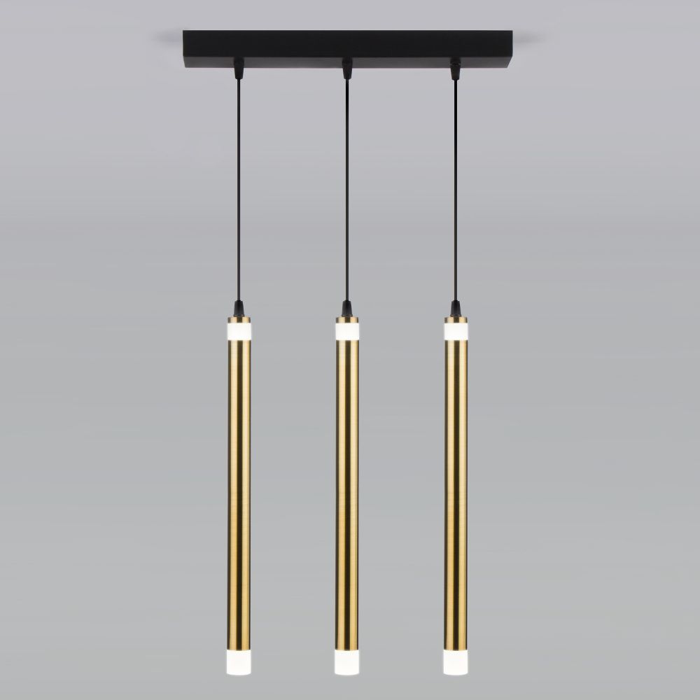 Подвесной светильник Eurosvet 50133/3, 24W LED, 4200K, черный-бронза