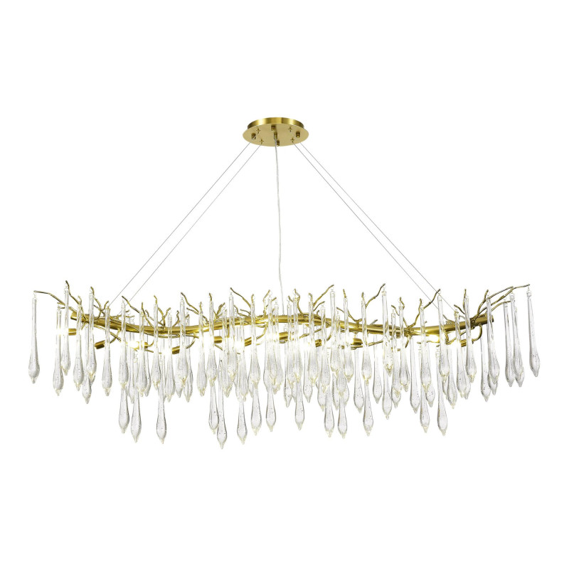 Светильник подвесной 150*40*40/180 см, 12*G9 4000K ST LUCE Teardrops SL1660.213.12 шампань