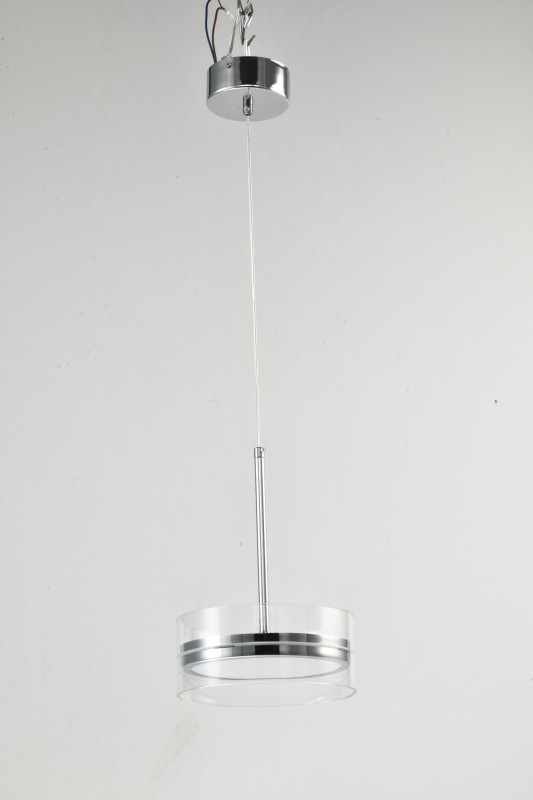 Подвесной светильник 20*150 см, LED, 12W, 3000K-6000K Zortes Donut ZRS.1802.01, хром