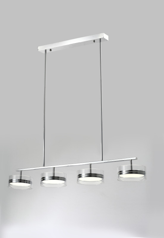 Подвесной светильник 85**150 см, LED, 48W, 3000K-6000K Zortes Donut ZRS.1802.04, хром