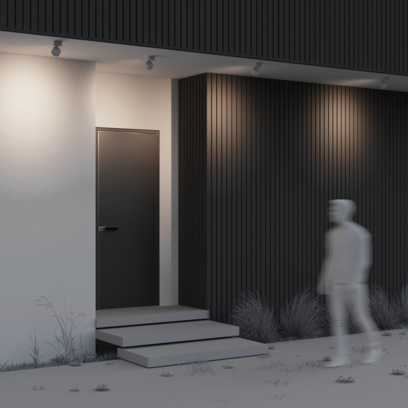 Потолочный светильник 10,8*10,8 см, LED*12W, 3000 К, Outdoor Bern O310CL-L12W3K Maytoni Outdoor, Белый