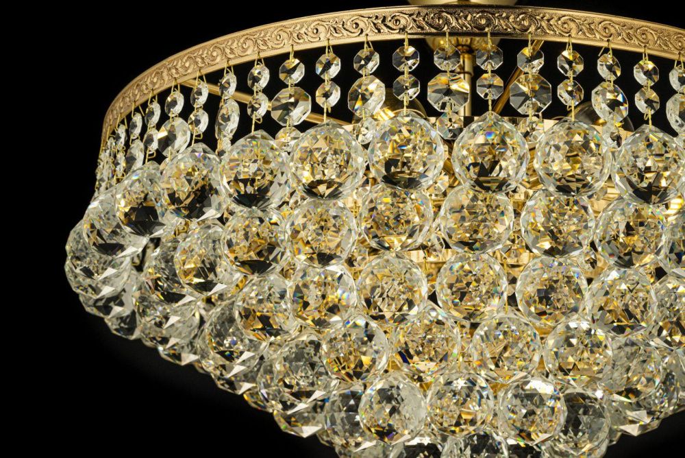 Люстра потолочная *46*35 см, 6*E27*60W, Arti Lampadari Castellana Gold Castellana E 1.3.46.501 G, Золото