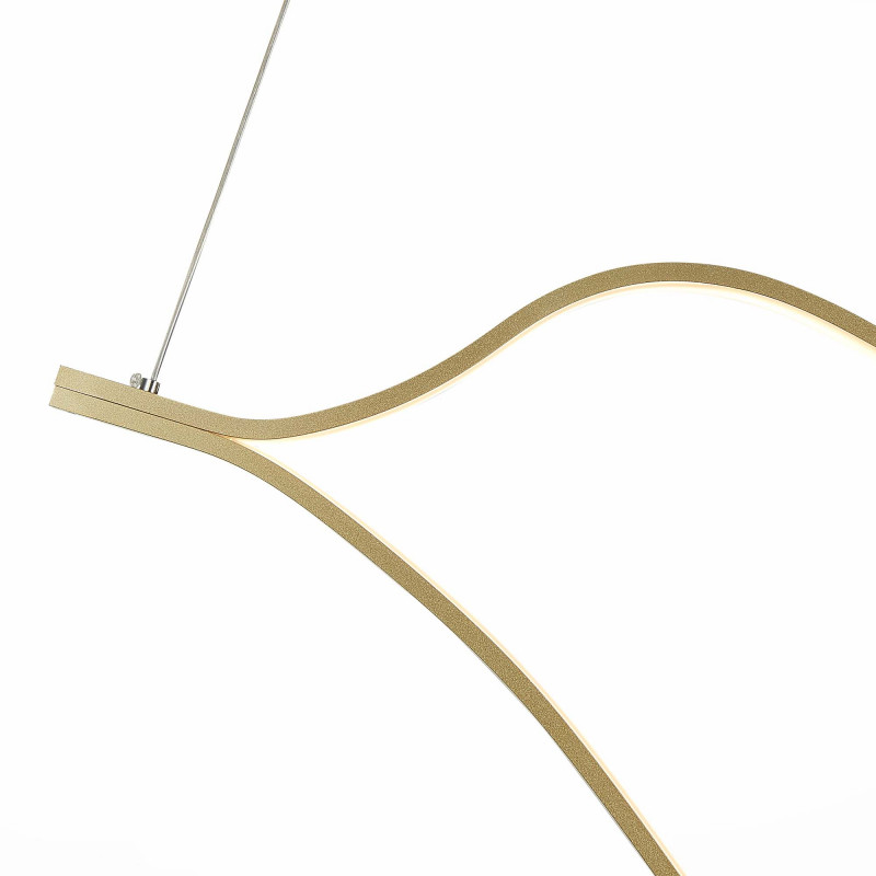 Светильник подвесной 120 см, 56W 4000K ST LUCE CORTILE SL6106.203.56 Золотистый