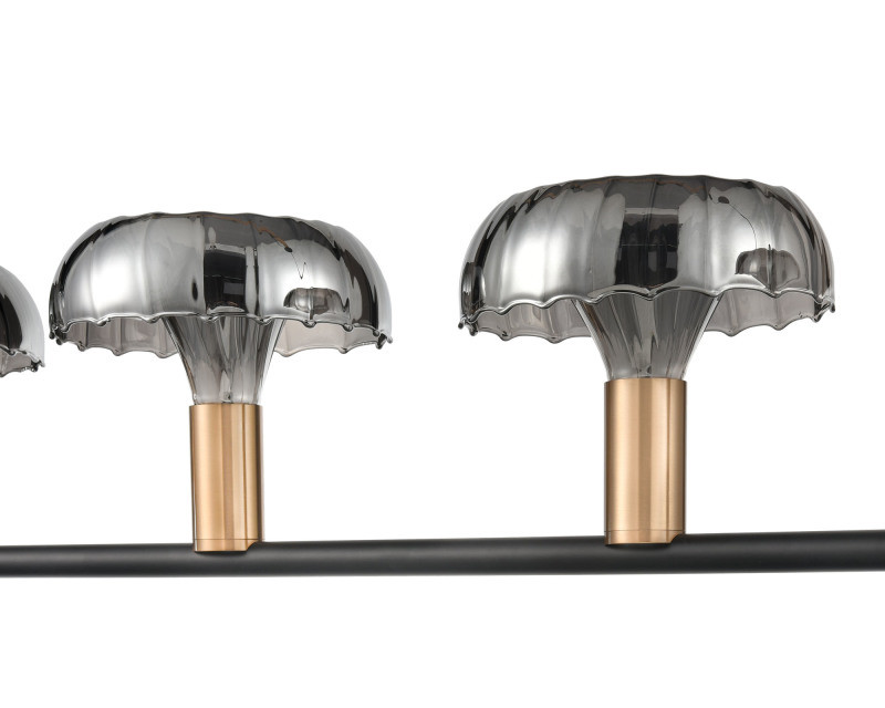 Подвесной светильник 18*135*87 см, 5*E14 черный, золото Vele Luce Olivia VL5642P05