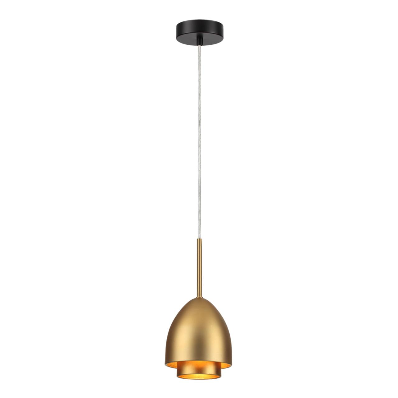 Подвесной светильник 12*120 см, 1*E14 Lumion AVRORA 8001/1A античное золото, черный
