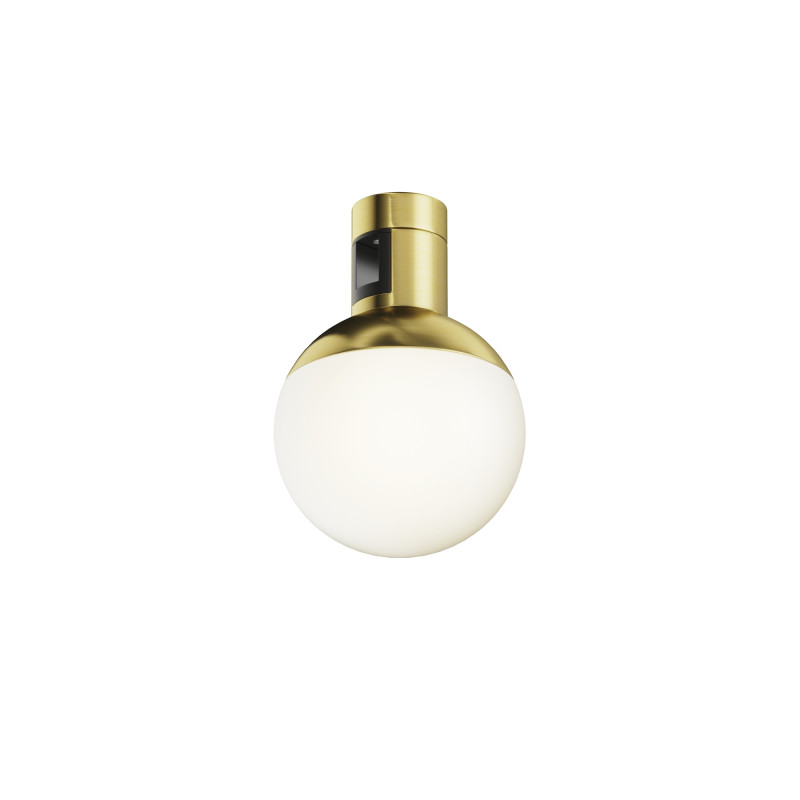 Трековый магнитный светодиодный светильник 8 см, 5W, 3000K, Maytoni Flarity Luna TR149-1-5W3K-BS, латунь
