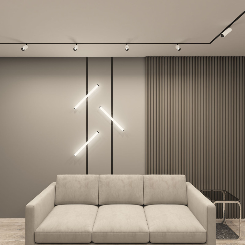 Светильник на шине 12*5,2*20,5 см, LED * 9W, 3000-6500К, Denkirs Smart Spot DK8040-BW+BK, черный