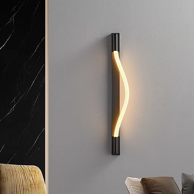 Бра 80*80-80 см, 1*LED*18W, 3000K, Lightera Tura LE103W-80B, Черный