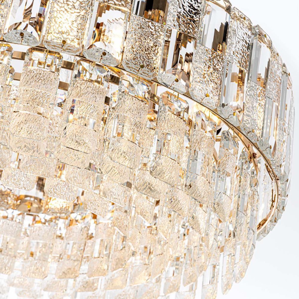 Люстра 50*16,5*-18 см, 7*Е14*40W, Modelux  ML.7039.500 GD, Золото