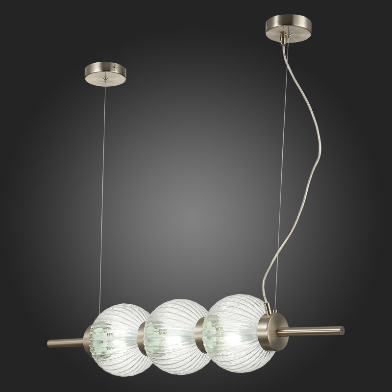 Светильник подвесной 83*17 см, 120W, ST LUCE MARENA SL1155.113.03 Никель
