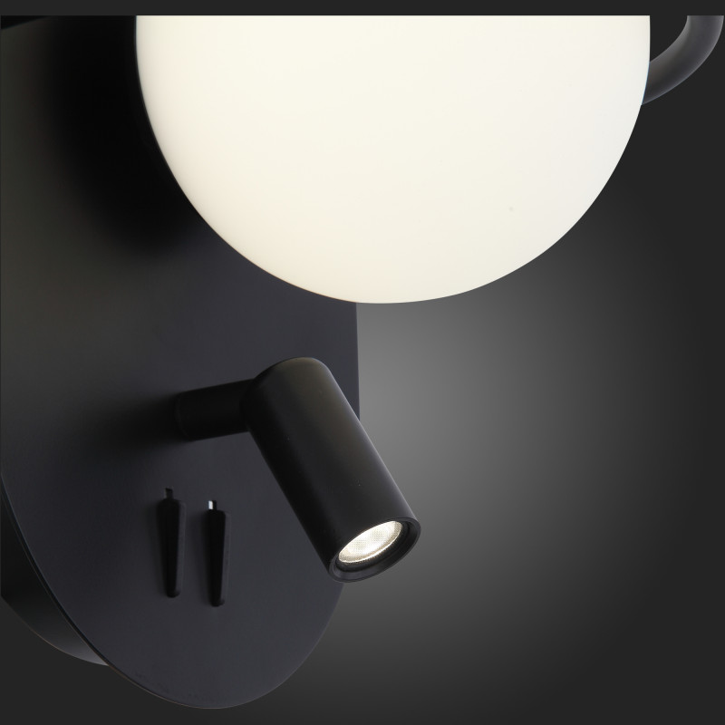 Бра 16 см, 11 4000K ST LUCE DONOLO SL395.411.02 Черный
