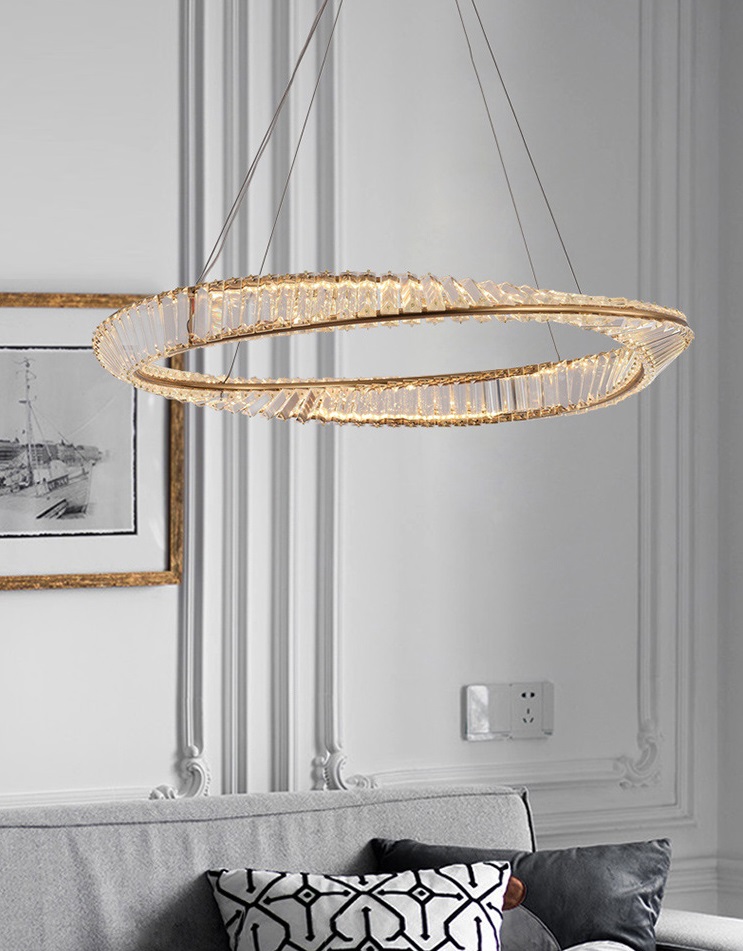 Светильник подвесной светодиодный ElegantLight DZN-8187 БРОНЗА  D800/H1200/1/LED/45W/4000K DOMO 24-07