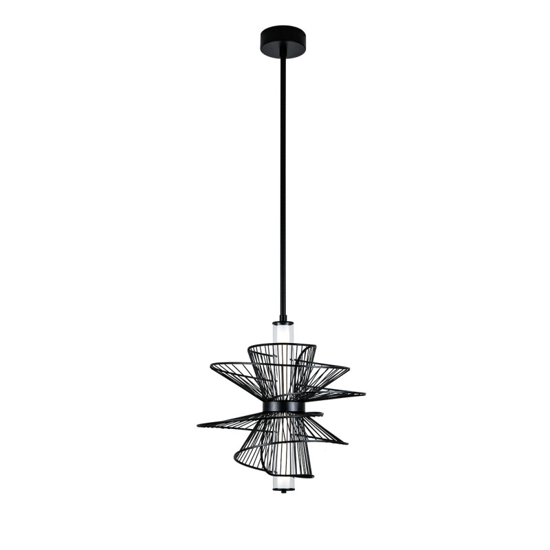 Подвесной светильник 56 см, 20W, 4000K, Indigo Elementi 10021/1P Black V000097L, черный, 10021/1P Black
