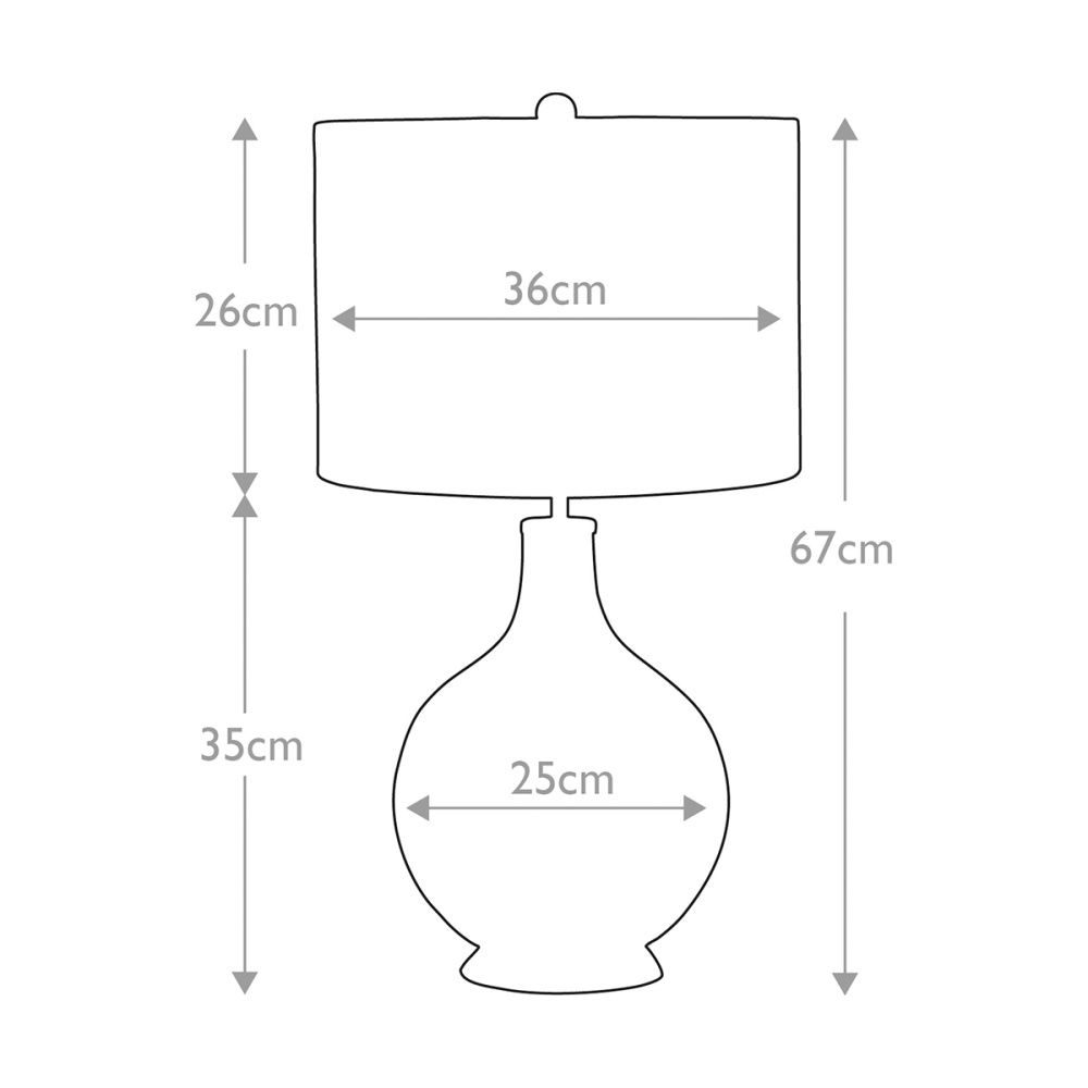 Настольная лампа Elstead Lighting, Арт. ORB-CLEAR-AB-WHT