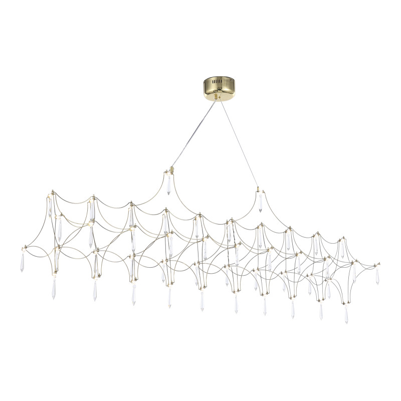 Подвесная люстра 165*30*55 см, LED, 23W, 4000К, ST-Luce sl6603 SL6603.203.23 золотой