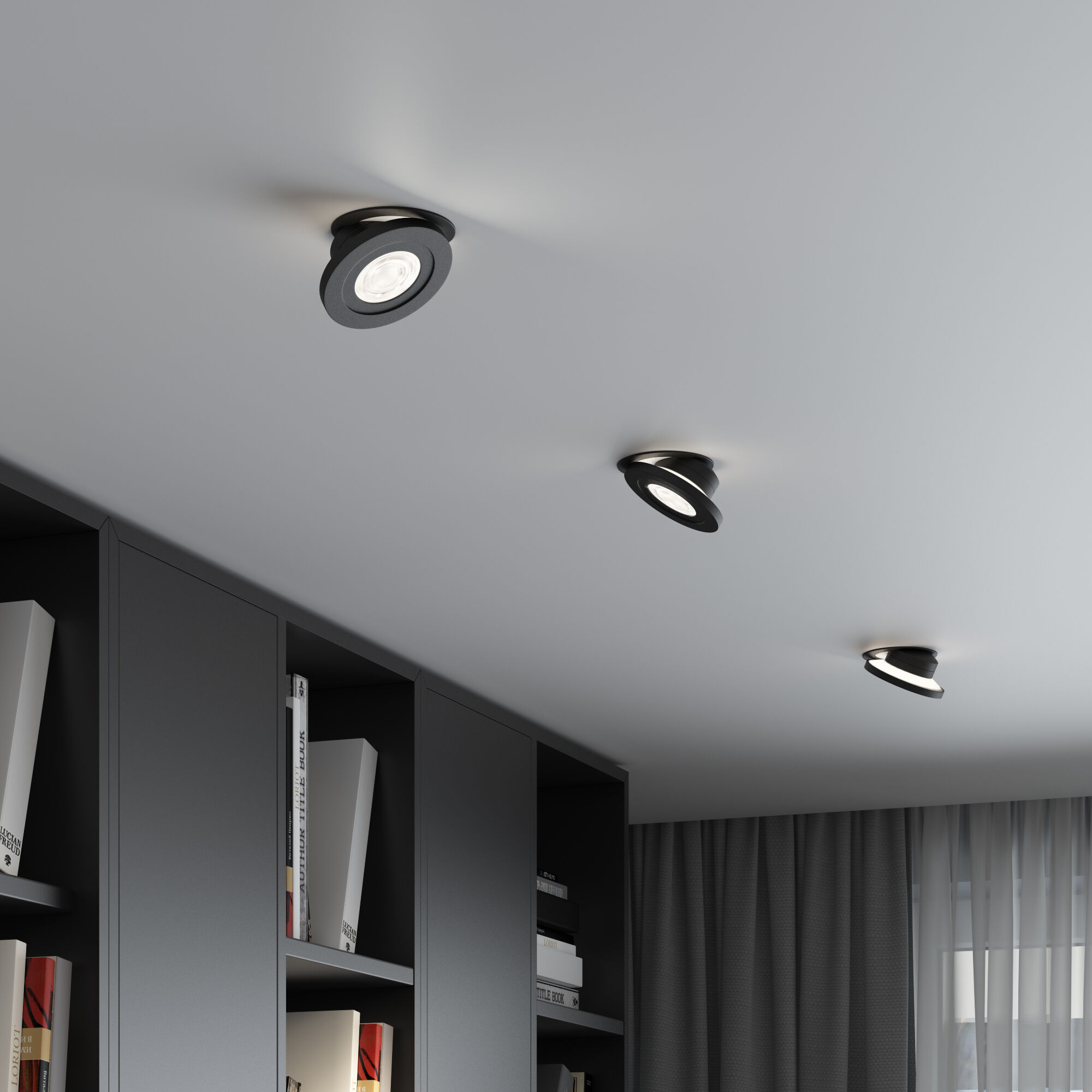 Точечный светильник LED 6W, 4000 К, 9,4*9,4*6,8 см, черный, Elektrostandard Surf 25084/LED