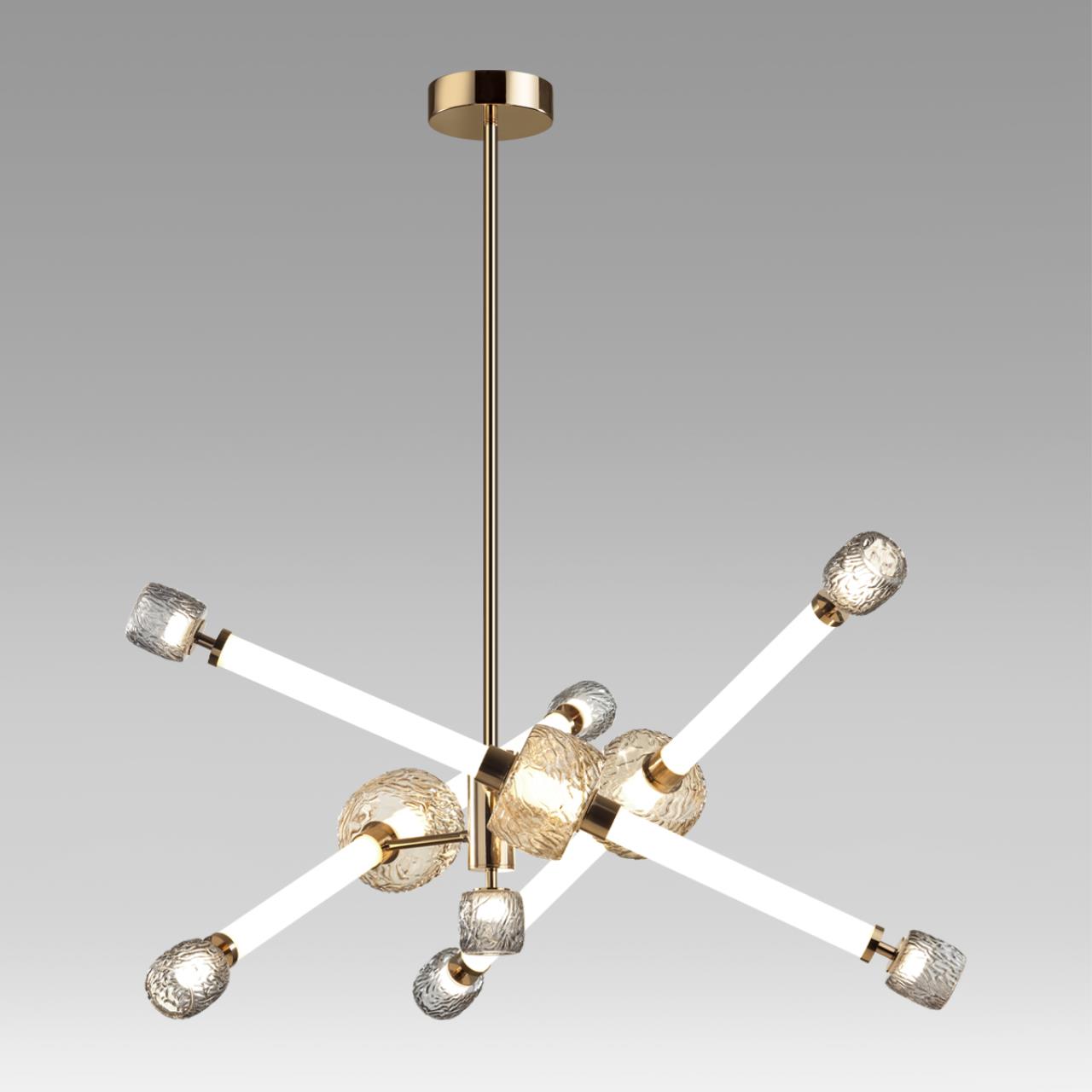Люстра 82,5*82,5*100 см, 1 LED*54W, 3000 К, Odeon Light Kliff, античная бронза 5426/54CL