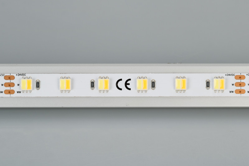 Лента RT 6-5000 24V White-MIX-One 2x (5060, 60 LED/m, LUX) (Arlight, Изменяемая ЦТ) 025214. Цена указана за 5 метров. Продается кратно 5 метрам.