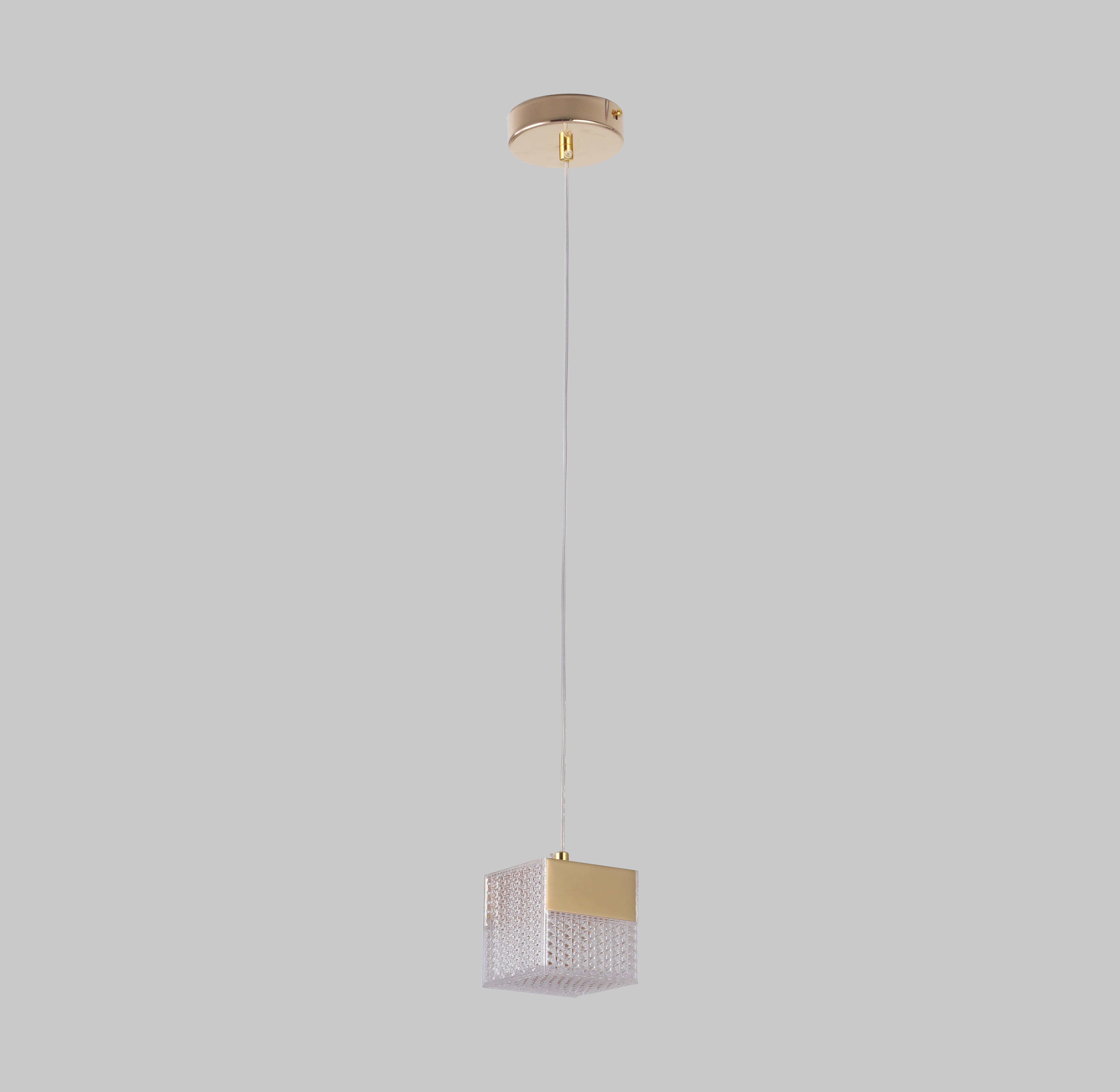 Подвесной светильник 9*160 см, 1*LED*3W 4000K матовое золото Lussole Duval LSP-7144