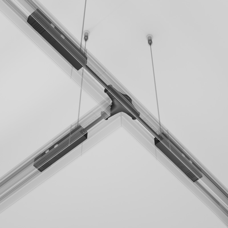 Коннектор питания Т-образный Maytoni Technical Magnetic track system Exility TRA034CWT-42B черный IP 20