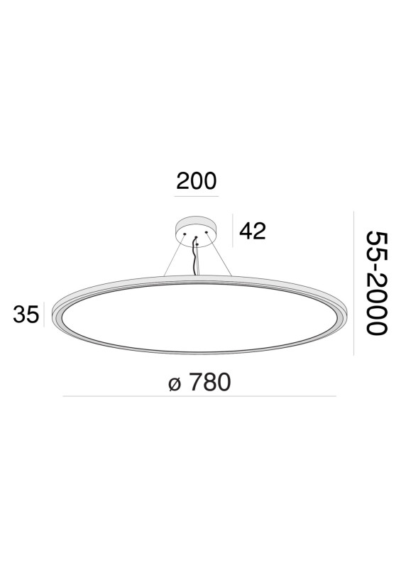 Светильник 78 см, 78W, 4000K Maytoni Cosmos MOD057PL-L78W4K, белый
