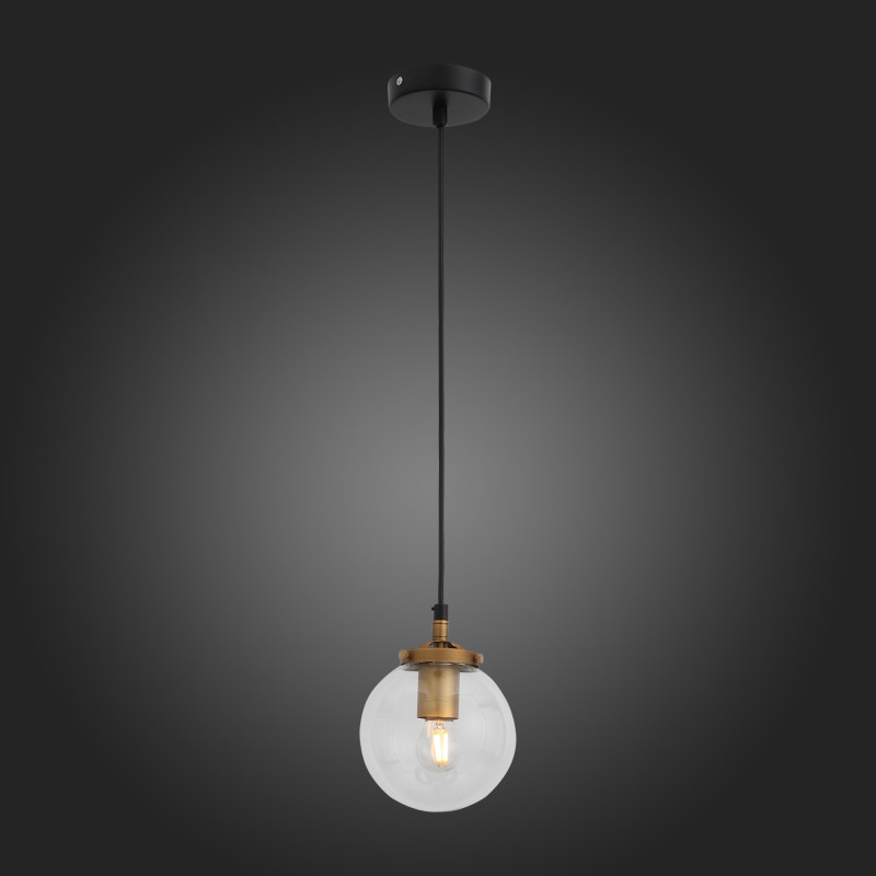 Подвес 14 см, ST LUCE VARIETA SL234.403.01 Черный, Золото