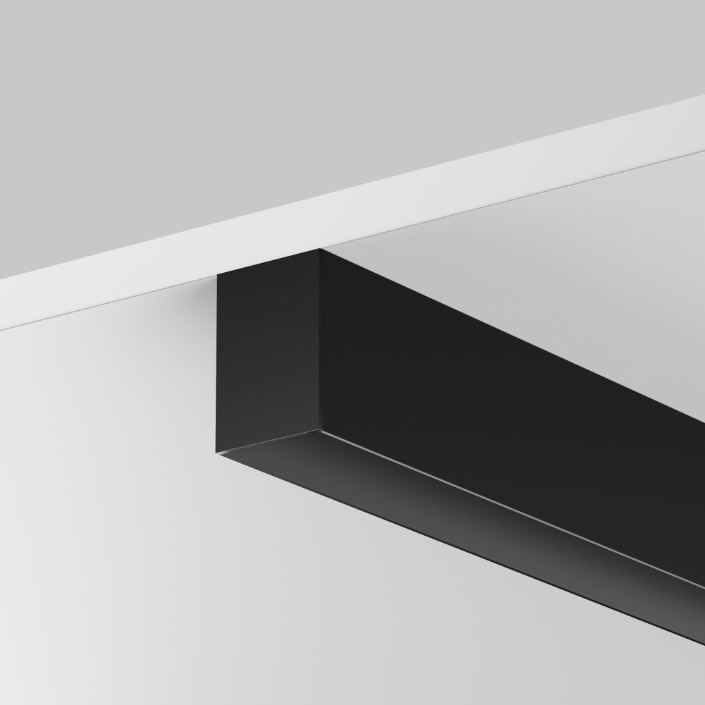 Алюминиевый профиль накладной-подвесной 35x51 (Черный, 2 м), ALM-3551-B-2M 633011, 200*4*5 см, Maytoni  633011, Черный