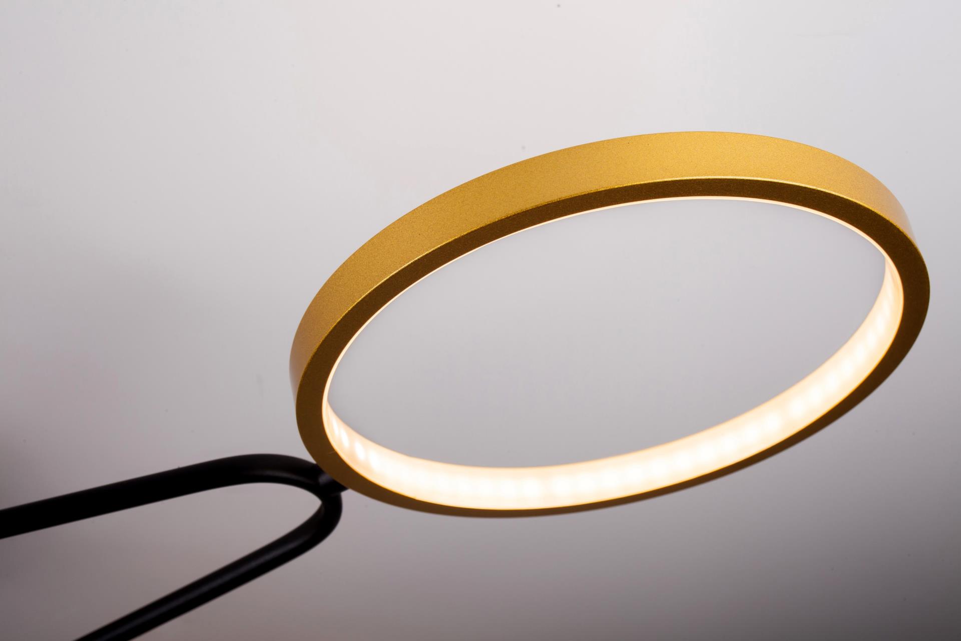 Светильник 125**15 см, LED 45W, 3000 / 6500К, Золото LED4U L200-6