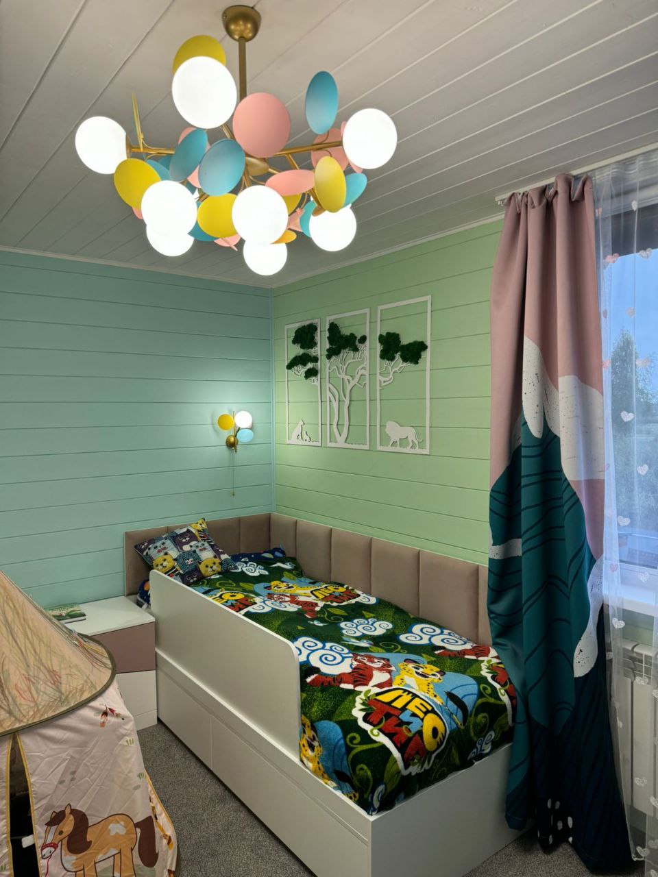 Подвесной светильник Loft it Matisse 10008/10 mult, диаметр 67 см, золото-разноцветный