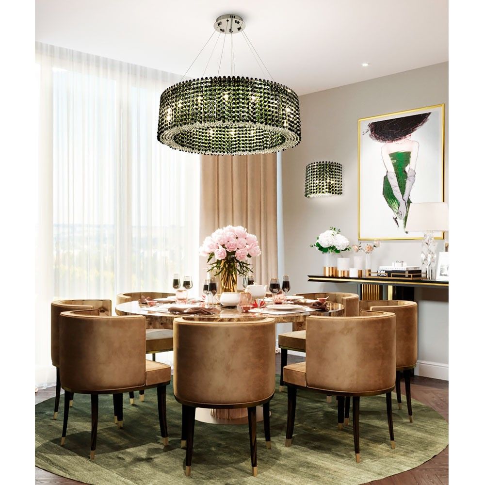 Подвесная люстра 80*80*130 см, G9 16xG9W, Хром MODELUX ML.320.16