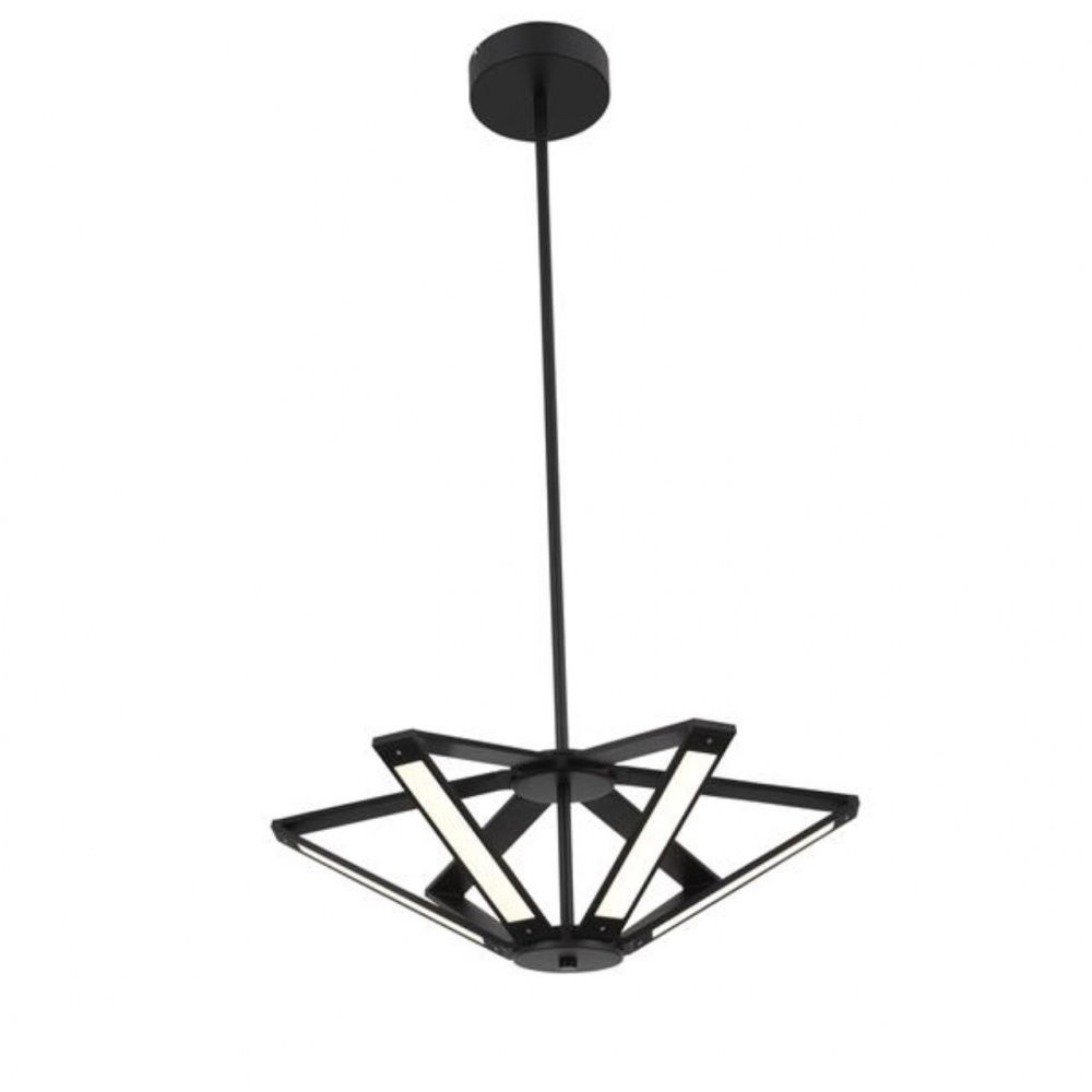 Подвесной светодиодный светильник ST Luce Pialeto SL843.402.06, 6x8WxLED, 4000K, диаметр 66 см, черный