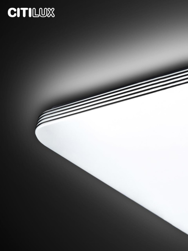 Светильник 38 см, 48W, 3000-5500К, 4100Lm, 16 м2 Citilux Симпла CL714K480G с пультом и RGB подсветкой 