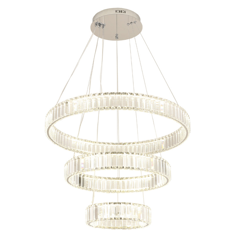 Светильник 70 см, 150W, 4000K, Crystal Lux MUSIKA SP150W LED CHROME, хром