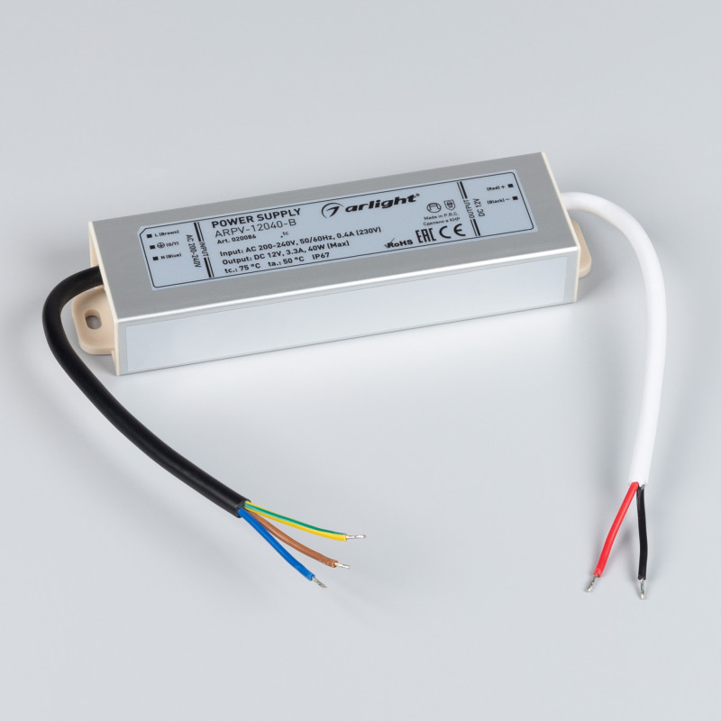 Блок питания для светодиодной ленты Arlight 020086 14,8*4*2,2 см, 40W, K,
