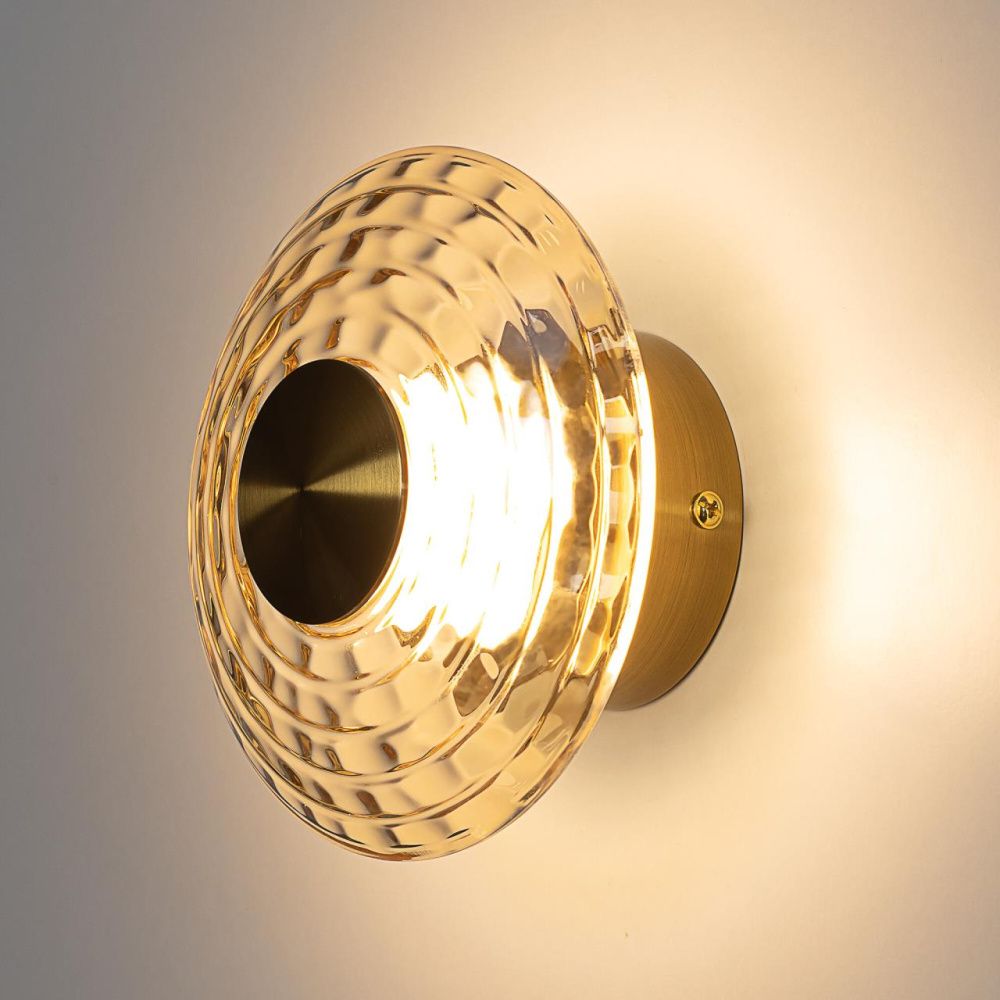 Светильник 15 см, 6W, 3000K, Citilux JANTAR CL240313, латунь