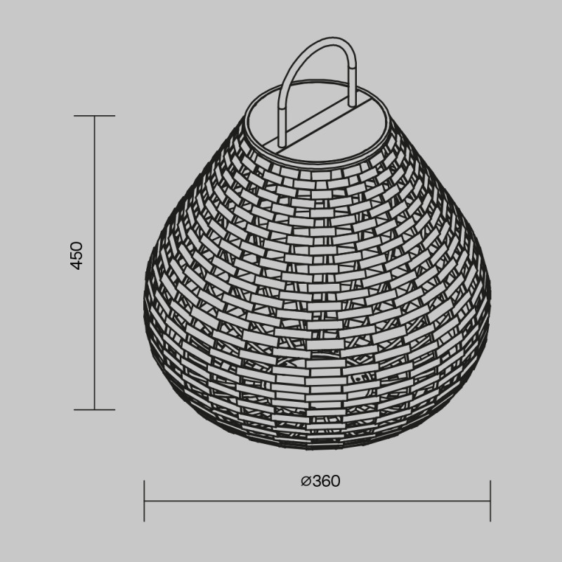 Садово-парковый светильник 36*45 см, LED, 5W, 3000К, Maytoni Plet OSL599FL-L5B3K черный