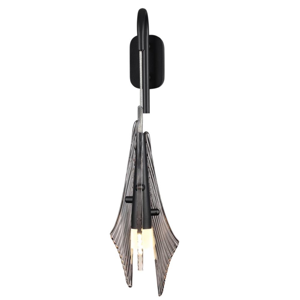Бра 17,5*12,5*26,6-45 см, 1*LED*6W, 3000K, Odeon Light Afalina 5442/6WL, черный