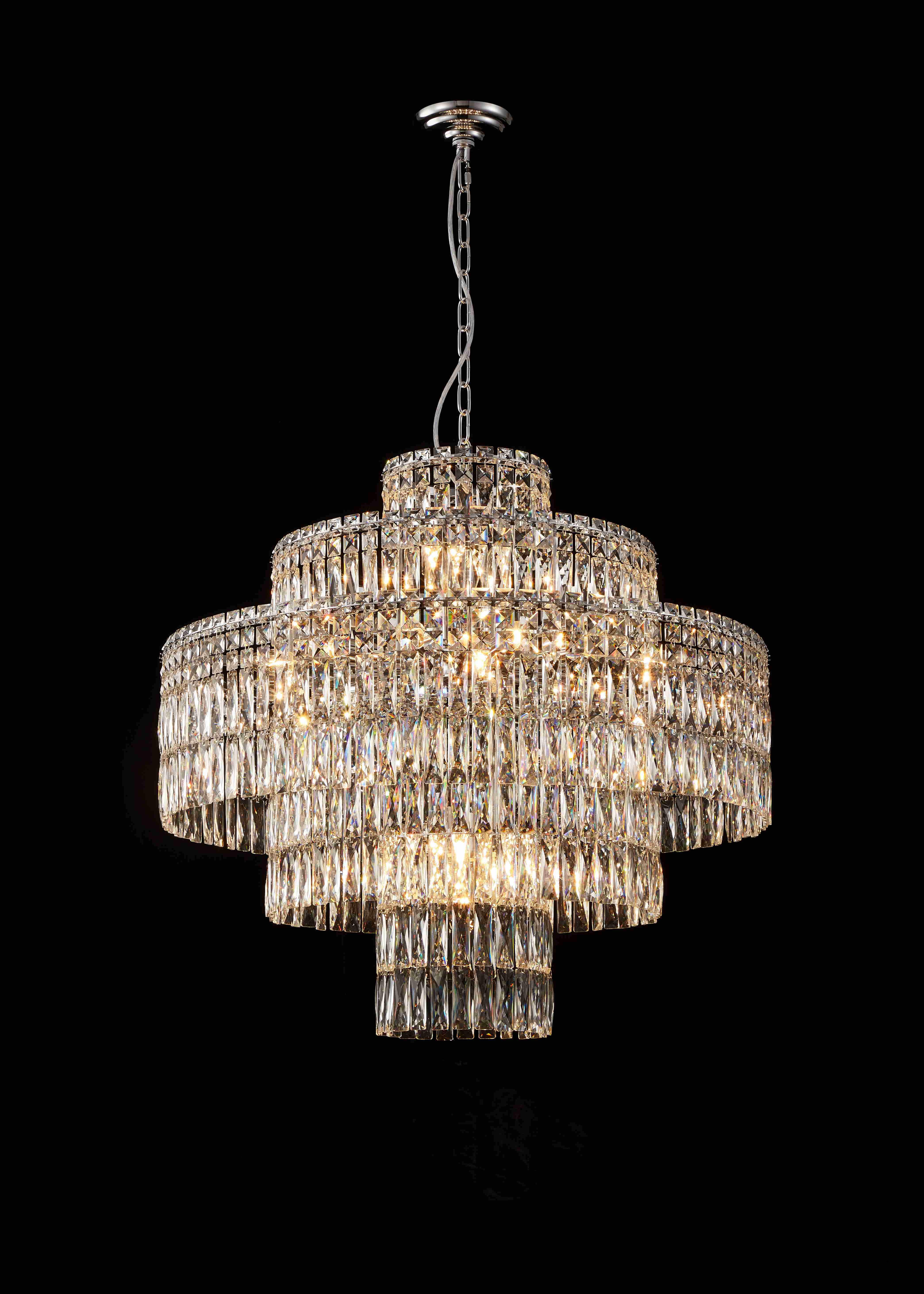 Люстра 800*720, 21*E14, 40W NewRgy Cristallo M32-ф800*H720 CHROME, Хром
