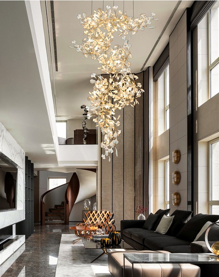 Светильник DZN-34261 ЗОЛОТО + БЕЛАЯ КЕРАМИКА D1200*2500/H1200/30/G9/10W GINKOA 24-02