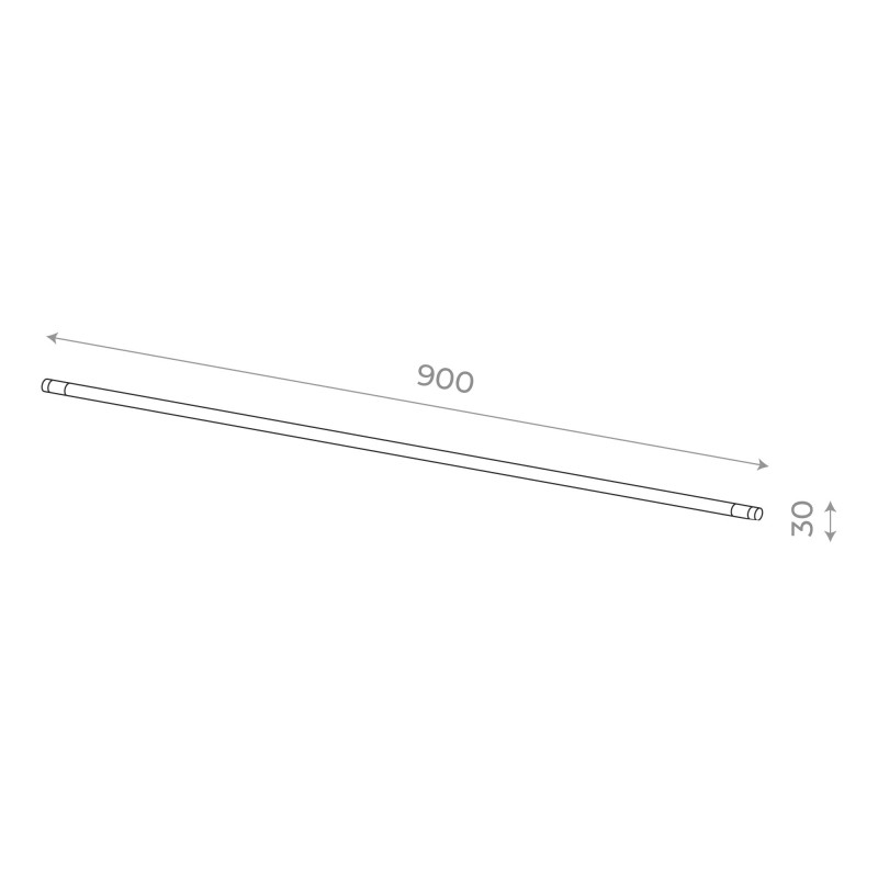 Коннектор 90*3*3 см, ST-Luce Techno ST1653.429.00 черный