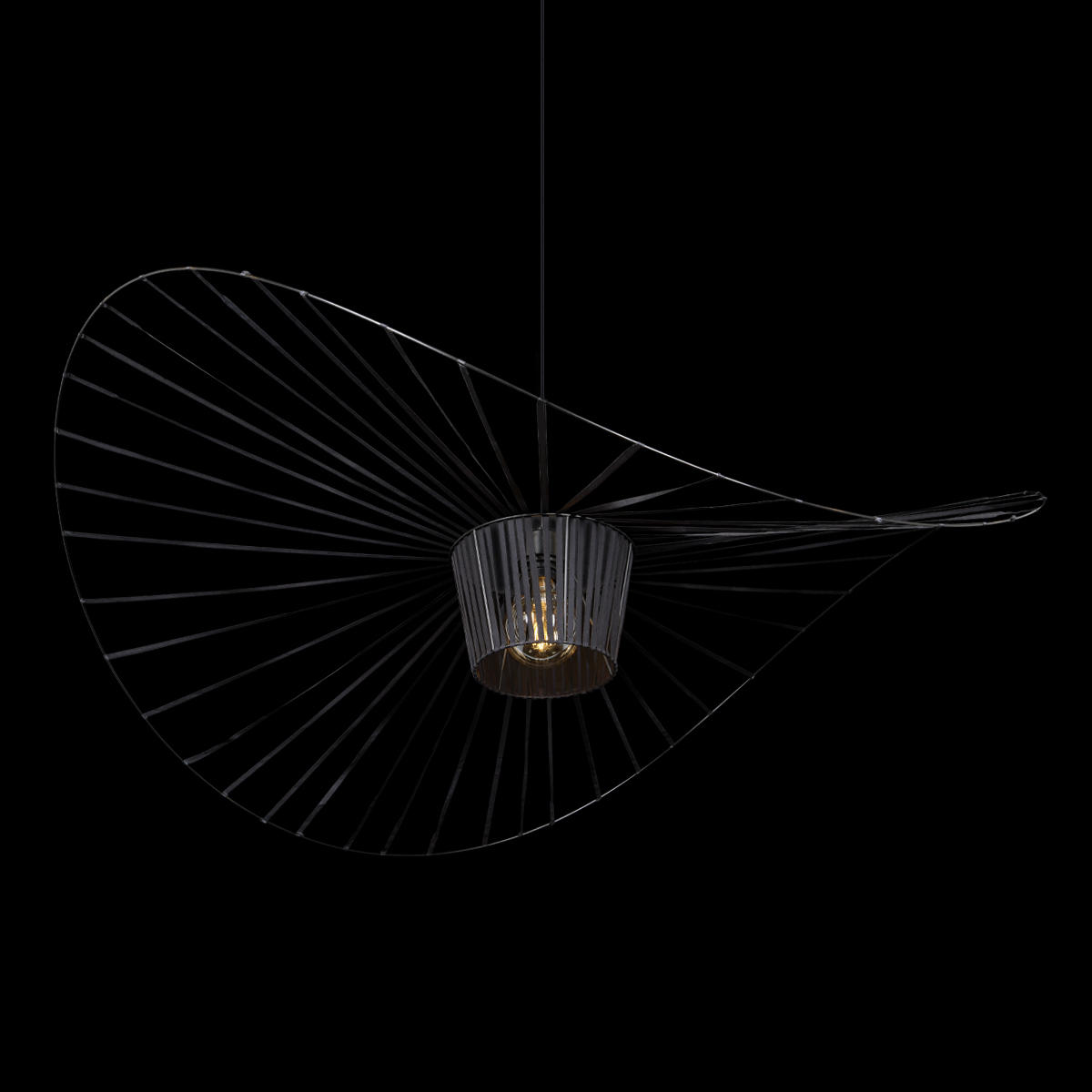 Подвесный светильник 120*50 см, 1*E27*60W LOFT IT Chapeau 10246/1200 черный