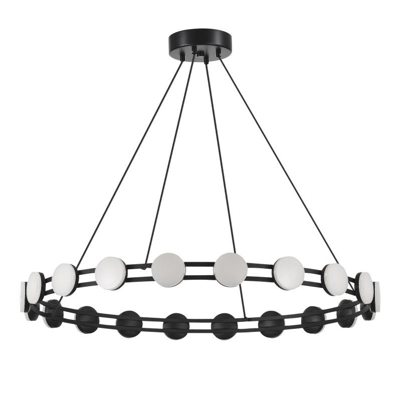 Подвесная люстра 80*120 см, 1*LED*40W, 4000K, ST-Luce Monro SL6610.403.20, черный