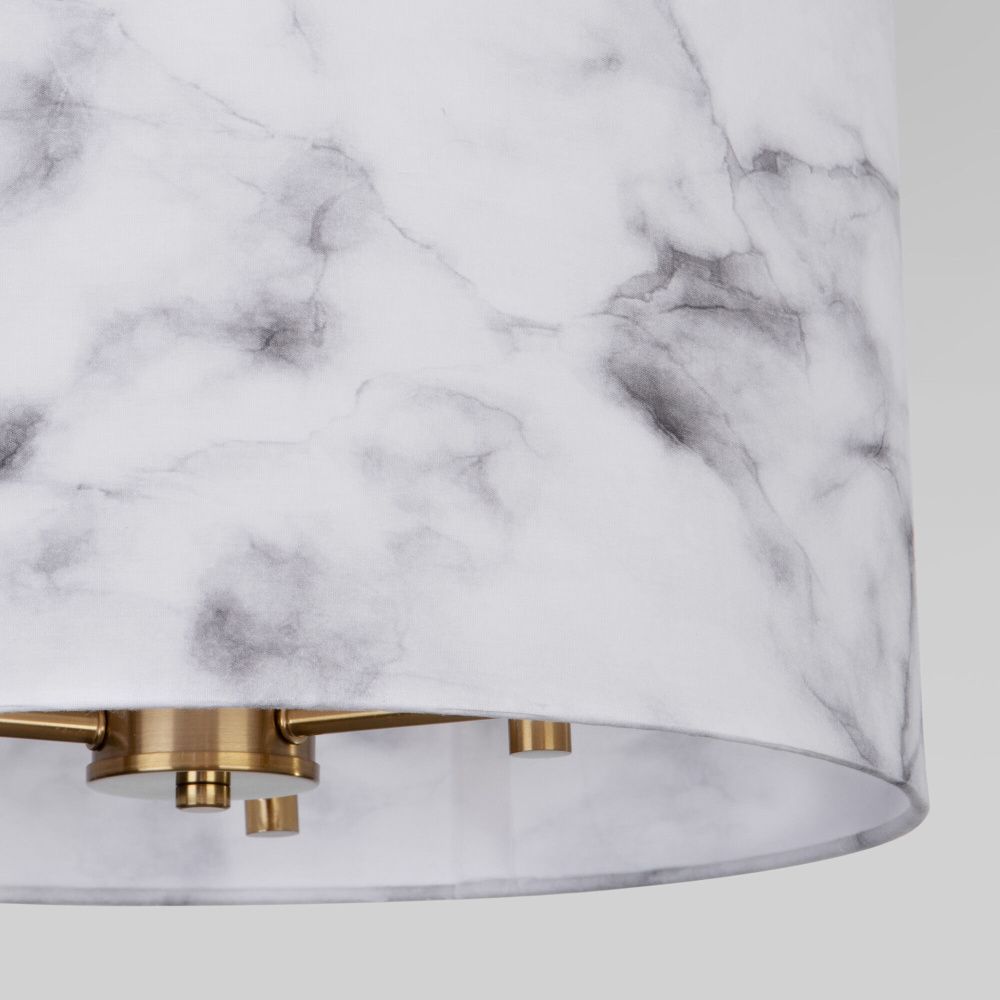 Светильник 38*38*69 см, 3*E14*40W, Eurosvet Brume 60174/3, латунь, a069023