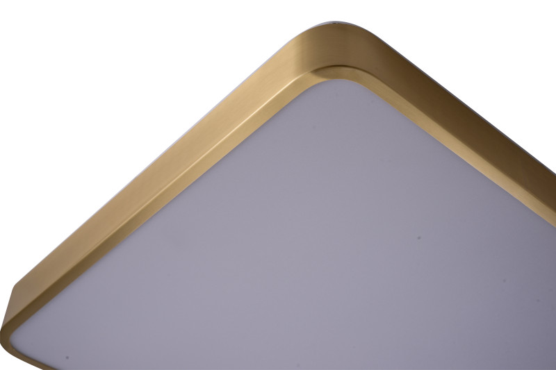 Накладной светильник 40*40*4 см, LED, 48W, 4000K Zortes Monna ZRS.1209.03, латунный