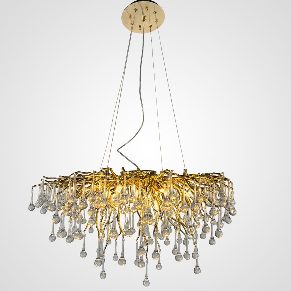 Подвесная люстра MARIAN A D80 80*80*68 см, 12*G9*40W, ImperiumLoft MARIAN01, Золотистый