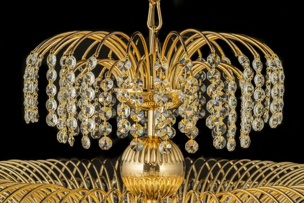 Люстра подвесная *60*45 см, 10*E14*40W, Arti Lampadari Salentino Salentino E 1.5.60.100 G, Золото