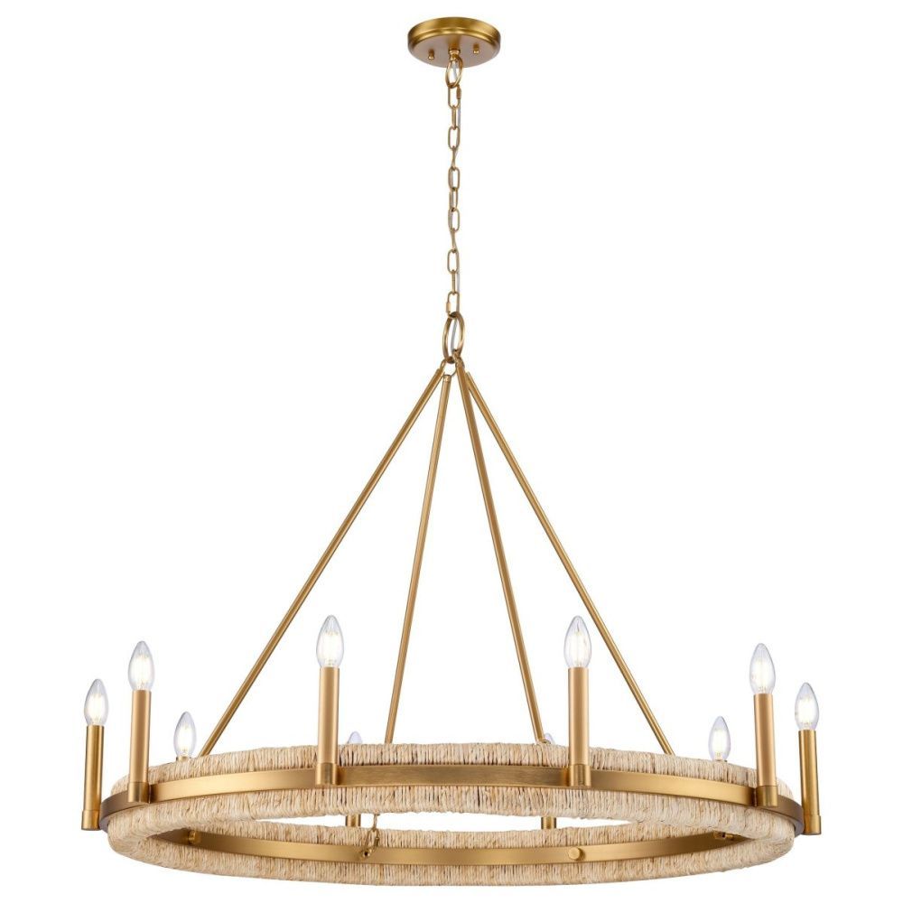 Подвесная люстра 103 см, Wertmark Beryl WE587.10.503, бронза