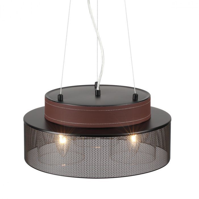 Подвесной светильник 35 см, Lumion 6598/3CY, черный-коричневый