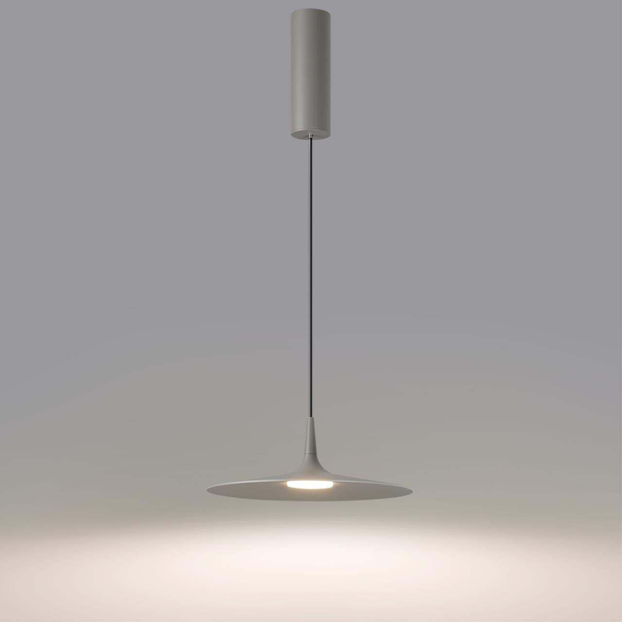 Уличный светильник  25*80 см, 1*LED*12W Odeon Light SOMBRA 7038/12L серый
